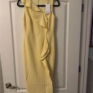 Yellow Ruffle Dress